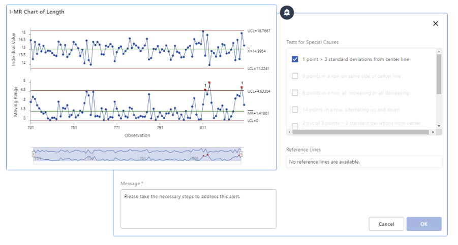 Gráficos de Controle no Connect
